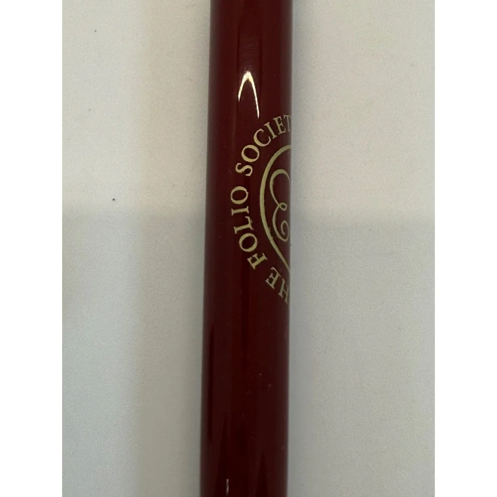 VTG Parker Jotter Ballpoint Pen Burgundy Silver The Folio Society‎ 1947 Logo
